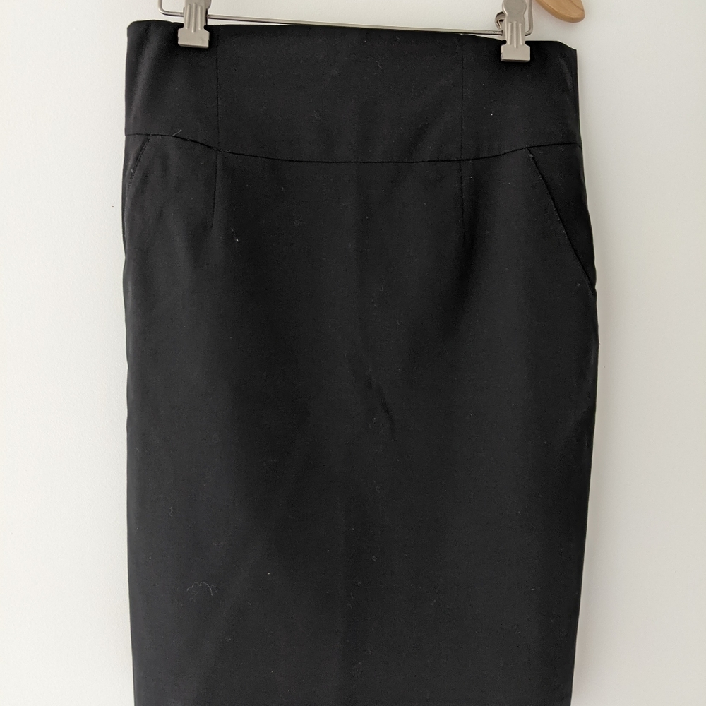 Black pencil skirt